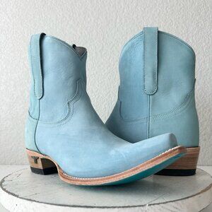 Lane EMMA JANE Womens Cowboy Bootie 8.5 Western Blue Cowgirl Short Ankle Boots